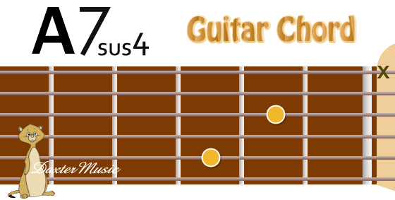 A7sus4 Chord Fingering, Fret Position