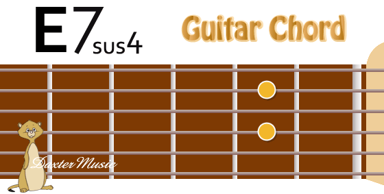 E7sus4 Chord Fingering, Fret Position