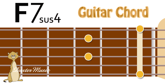 F7sus4 Chord Fingering, Fret Position