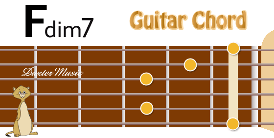 Fdim7 Chord Fingering, Fret Position