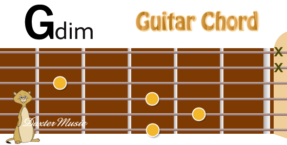 Gdim Chord Fingering, Fret Position